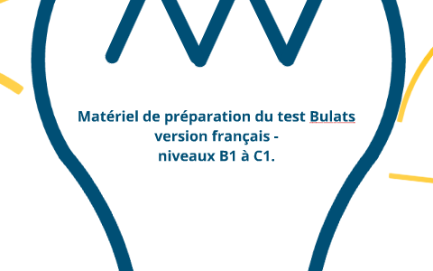 Présentation Du Livret D'entraînement Pour Le Test Bulats By Rubén CARVAJAL