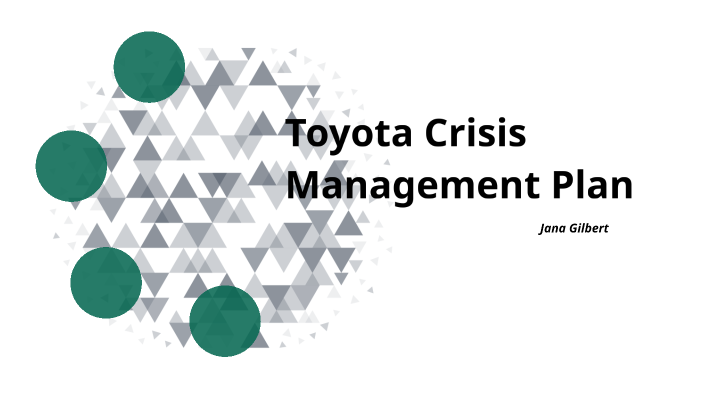 toyota crisis management case study ppt