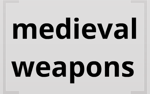 medival weapons by Cesar Saavedra