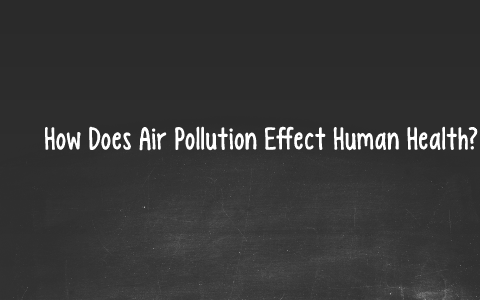 How Does Air Pollution Effect Human Health? by Mahala Benjamin on Prezi
