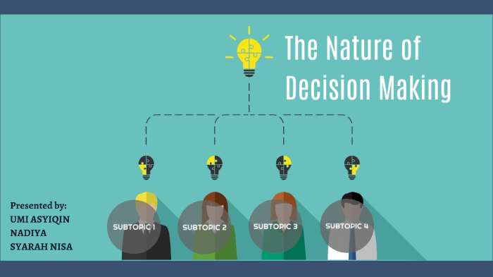THE NATURE OF DECISION MAKING by mi on Prezi