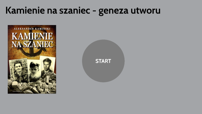 Geneza Tytułu Kamienie Na Szaniec