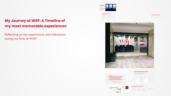 My Journey at WSP: A Timeline of Experiences by Fyel Perez on Prezi