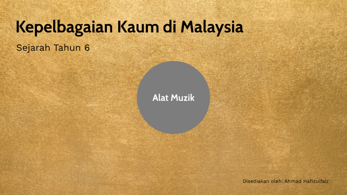 Kepelbagaian Kaum Di Malaysia By AHMAD HAFIZULFAIZ