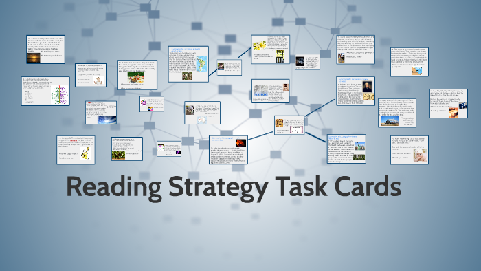Reading Strategy Task Cards by Catherine Crook on Prezi