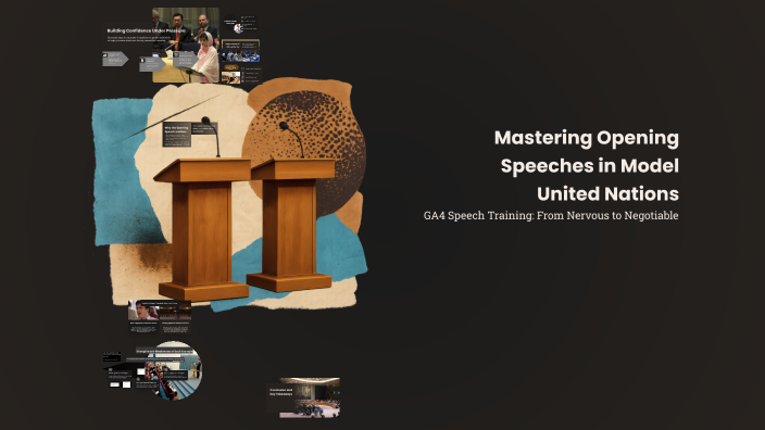 Mastering Opening Speeches in Model United Nations by Raphael Fohine on ...
