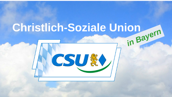 Christlich-Soziale Union In Bayern By Arian Parvin On Prezi