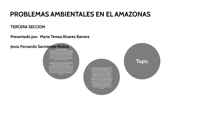 PROBLEMAS AMBIENTALES EN EL AMAZONAS by Maria Alvarez on Prezi