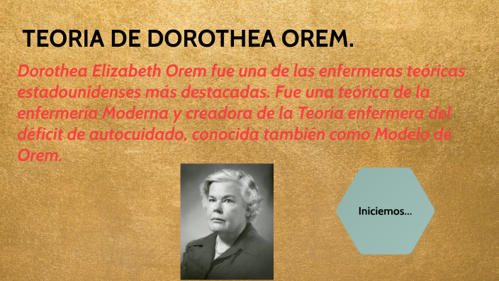 TEORIA DE DOROTHEA OREM. by Emanuel Barajas