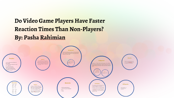 Video Game Players Have Faster Reaction Times Than Non Players By Pasha 