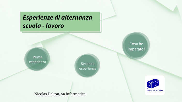 Presentazione PCTO esame di maturità by Nicolas Delton on Prezi