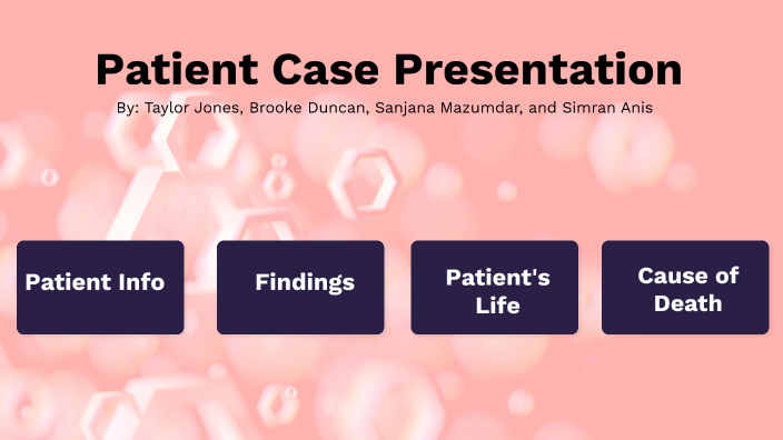 patient case presentation definition