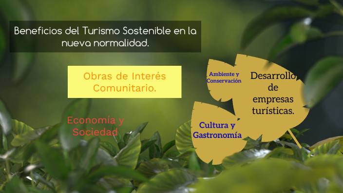 Beneficios Del Turismo Sostenible En La Nueva Normalidad By Zuleyka ...