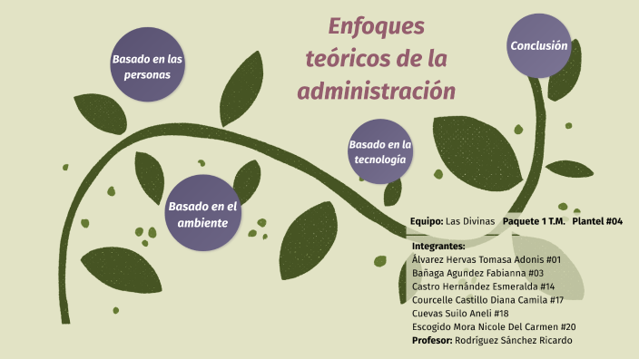 Enfoques Teoricos De La Administracion Basado En Las Tareas
