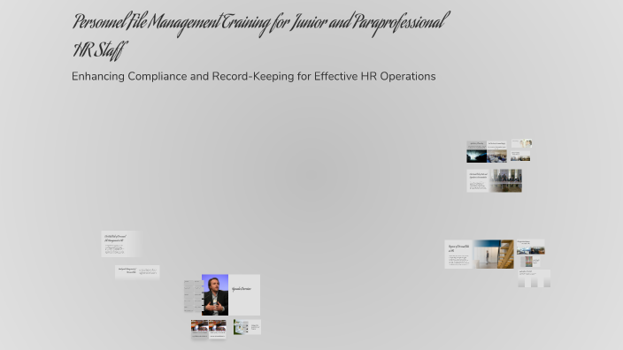 Personnel File Management Training for Junior and Paraprofessional HR ...
