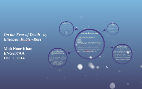on the fear of death by elisabeth kubler ross analysis
