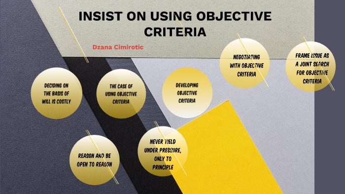 insist-on-using-objective-criteria-by-dzana-cimirotic-on-prezi