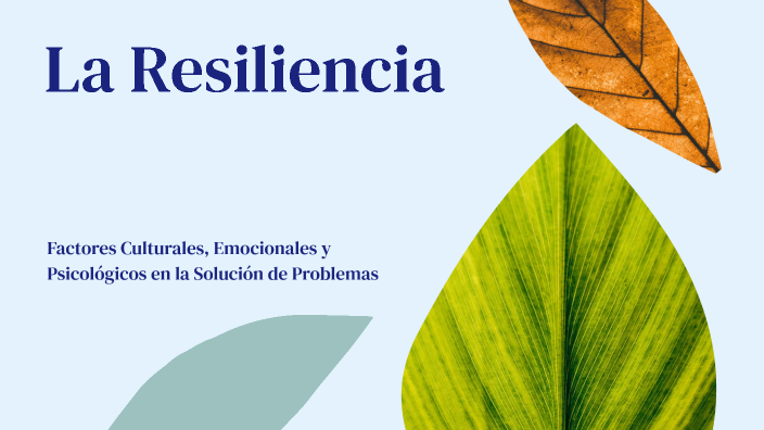 La Resiliencia by Direccion Academica on Prezi