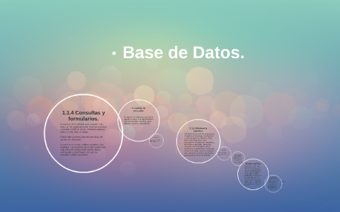 Base de Datos. by on Prezi