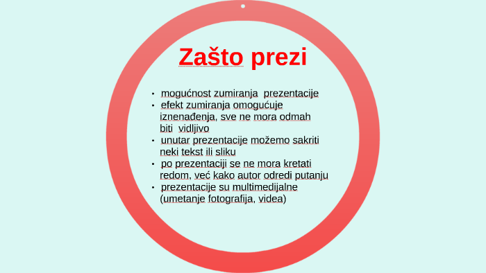 Uputa za izradu Prezi prezentacije by Stojanka Lesički on Prezi
