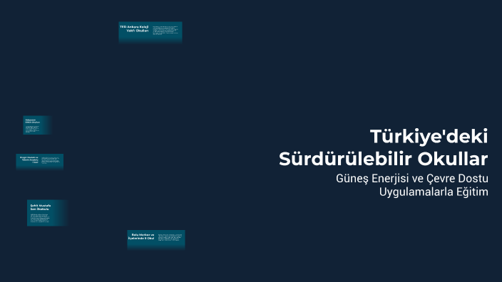 Türkiye'deki Sürdürülebilir Okullar by Yağmur Berk on Prezi