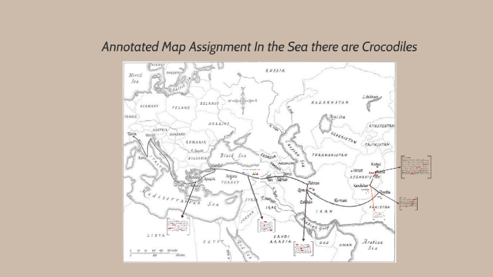 Annotated Map Assignment In The Sea There Are Crocodiles By