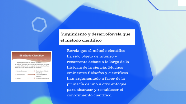 SURGIMIENTO Y DESARROLLO DEL MÉTODO CIENTÍFICO by Keila Ramos on Prezi