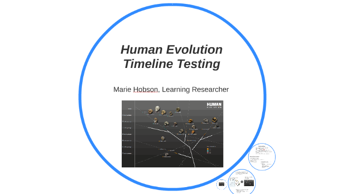 Human Evolution Timeline by Marie Hobson on Prezi