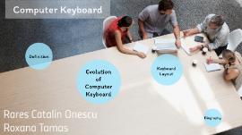 presentation on computer keyboard