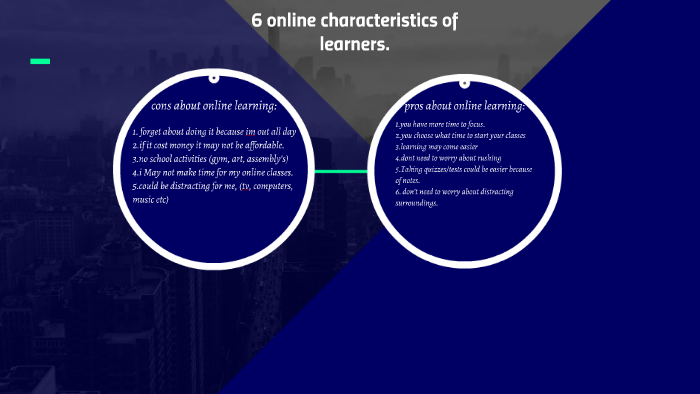 6 online characteristics of learners by kyiairra owens on Prezi