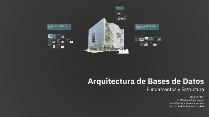 Arquitectura de Bases de Datos by Valentina Guzmán on Prezi