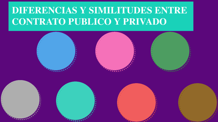 Diferencias Y Similitudes Del Contrato Privado Contra El Público By Tifany Yolena Sanchez 7966