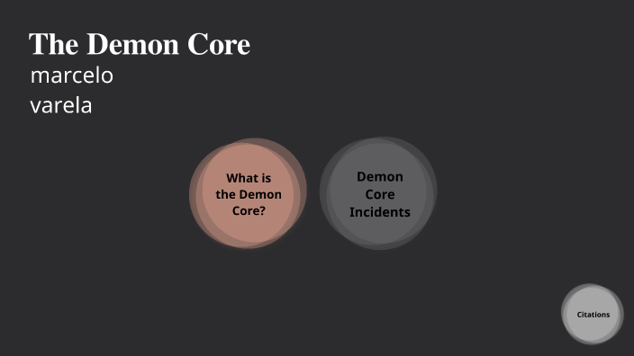 Demon Core Effects Demon Core by Marcelo Varela on Prezi