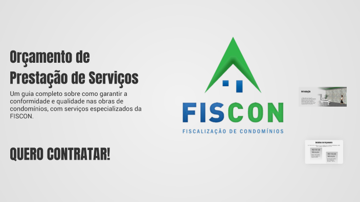 Orçamento de Prestação de Serviços by FISCON - Fiscalização de ...