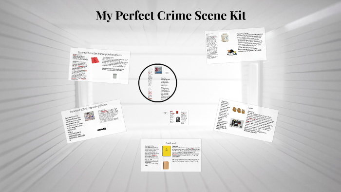 My Perfect Crime Scene Kit by Abbygail Henrikson