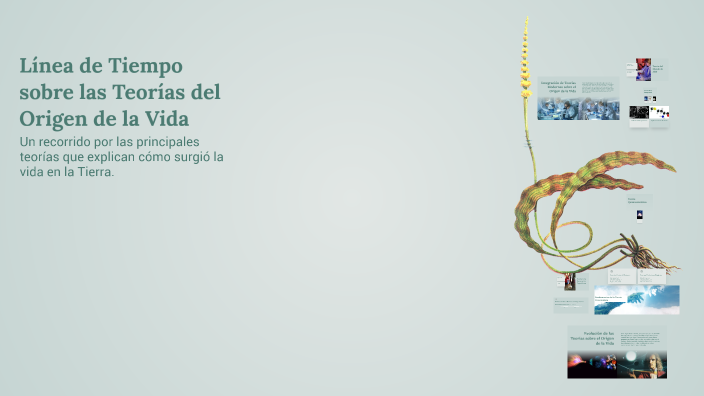 Línea de Tiempo sobre las Teorías del Origen de la Vida by vania ...