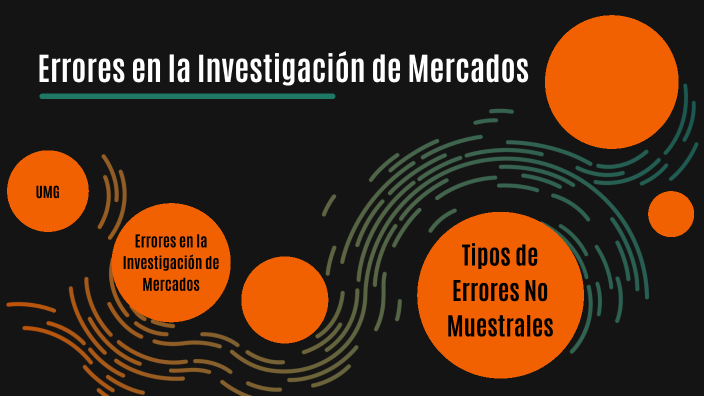Ejemplos De Errores En La Investigacion De Mercados