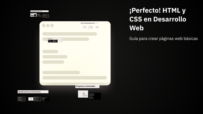 ¡Perfecto! HTML y CSS en Desarrollo Web by El Mustapha EL HAMZAOUI on Prezi
