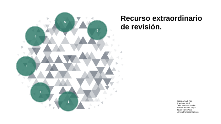 Recurso Extraordinario De Revisión By Celia Martinez On Prezi