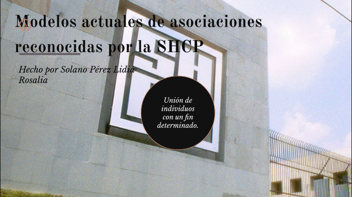 Modelos Actuales De Asociaciones Reconocidas Por La SHCP By Lidia Solano