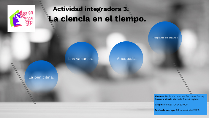 La ciencia en el tiempo. by Maria Gonzalez on Prezi