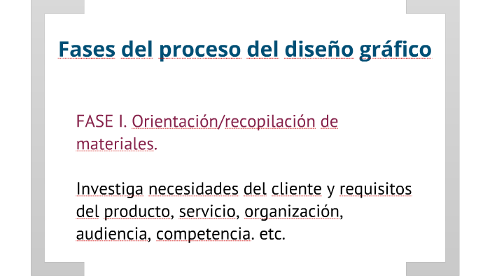 5 Fases Del Proceso Del Diseno Grafico By Rodolfo Gomez