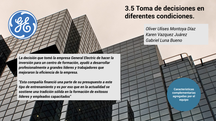 3.5 Toma de decisiones en diferentes condiciones. by Gabriel Luna on Prezi