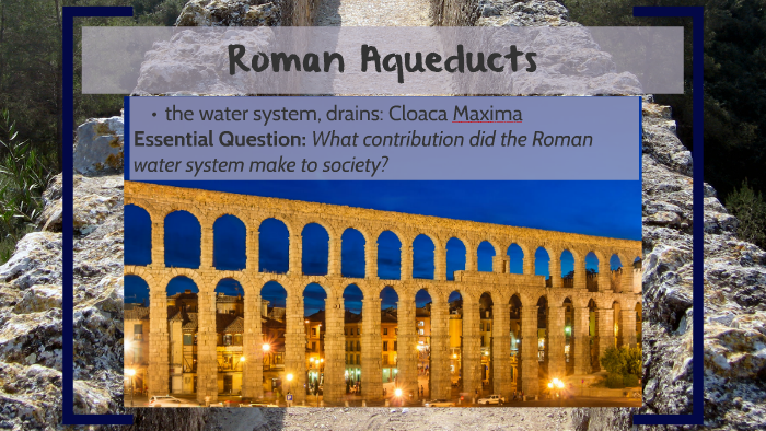 roman aqueducts system