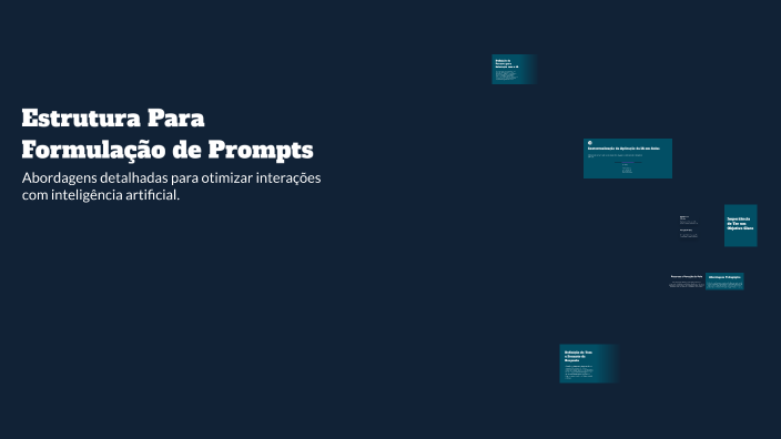 Estrutura Para Formulação de Prompts by Augusto Silva Sobral on Prezi