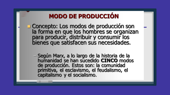 MODOS DE PRODUCCION by jorge luis ventura jut on Prezi