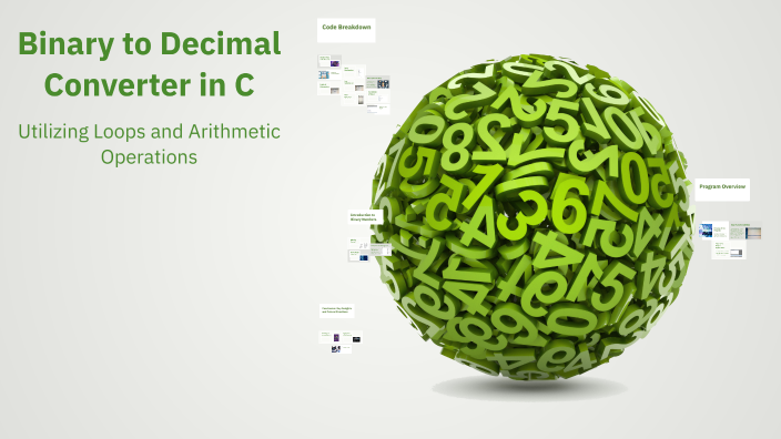Binary to Decimal Converter in C by sharanya P.V on Prezi