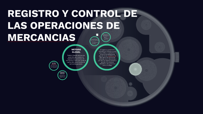 REGISTRO Y CONTROL DE LAS OPERACIONES DE MERCANCIAS by Pablo Garcia on