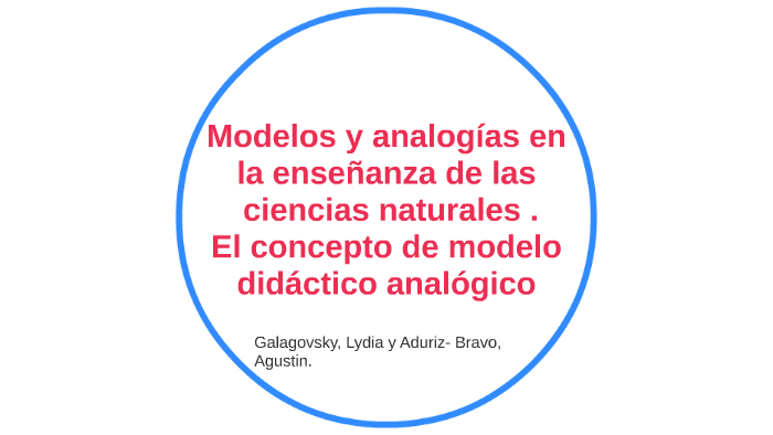 modelos y analogías en la enseñanza de las ciencias naturale by nelly  bernal on Prezi Next