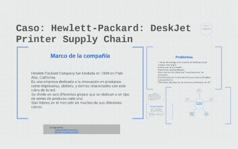 hewlett packard deskjet printer supply chain case study